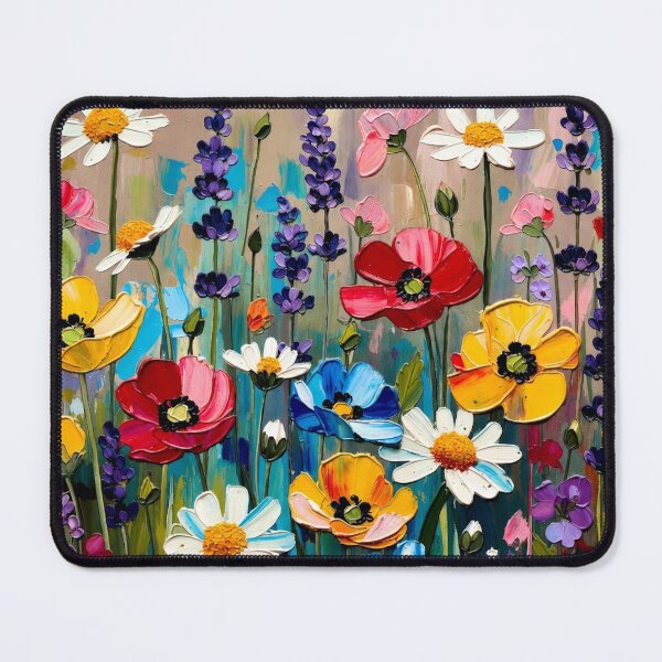 Item preview, Vibrant Painted Wildflower Scene designed and sold by IntelliMindDesigns.