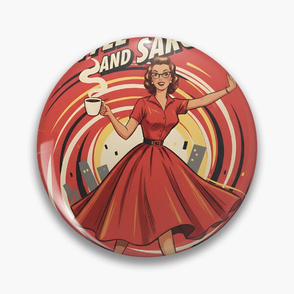 Item preview, I Run On Coffee And Sarcasm Funny Vintage Retro Humor designed and sold by Retro-Anime9.