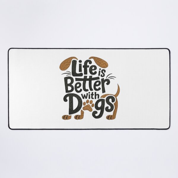 Item preview, Life is Better With Dogs Design sticker ! "Life is Better With Dogs" Vinyl Sticker – Heartwarming Paw Print Design for Dog Moms & Dads ?? designed and sold by Ulikedigital14.