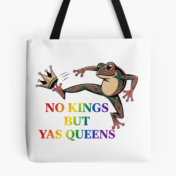 Item preview, Funny Frog No Kings But Yas Queens  designed and sold by Majnon8bp.