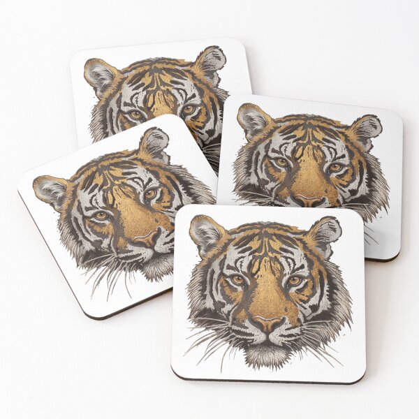 Item preview, Majestic Golden Tiger Face designed and sold by Shopeon Designs.