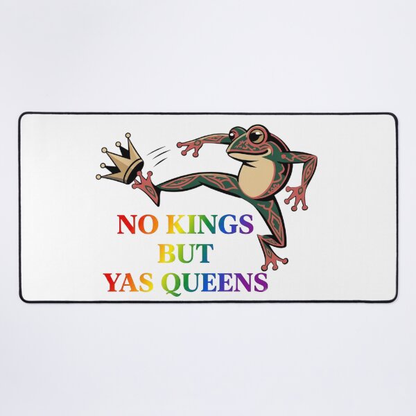 Item preview, Funny Frog No Kings But Yas Queens designed and sold by Majnon8bp.