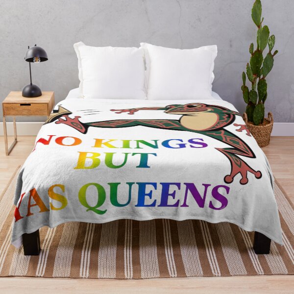 Item preview, Funny Frog No Kings But Yas Queens designed and sold by Majnon8bp.