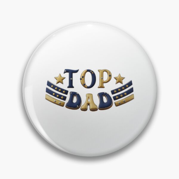 Item preview, Top Dad Maverick Aviation Graphic – Bold Gold & Navy Father's Day Gift Tee designed and sold by SideKickCreates.