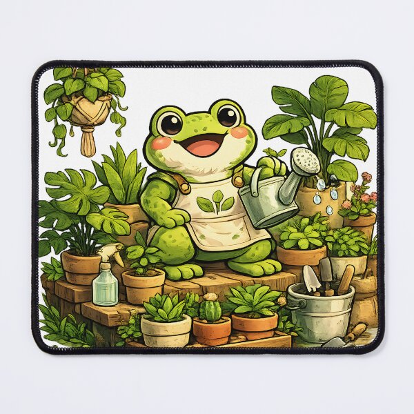 Item preview, Crazy Plant Lady Frog designed and sold by PatiImagination.