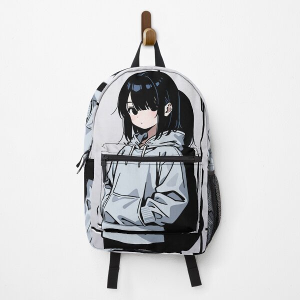 Item preview, Fashion - Man in Blue Hoodie Hood Up Streetwear Anime designed and sold by AnimeShin.
