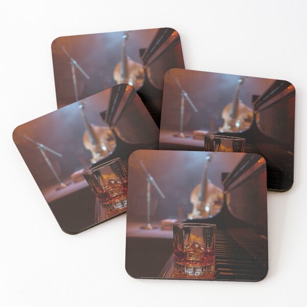 Item preview, After Hours Jazz Club - Vintage Piano & Whiskey Art Print designed and sold by Melian Vintage.