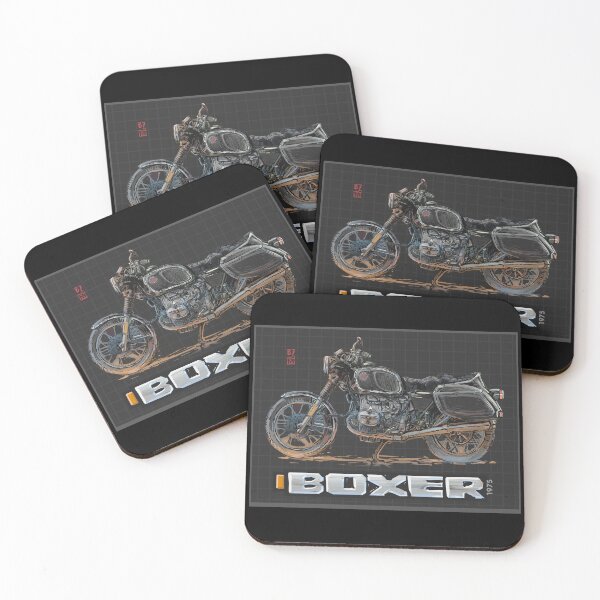 Item preview, Vintage Boxer Engine Motorcycele Perfection - Hand Drawn and Painted designed and sold by TRAVEL-ART-MOTO.