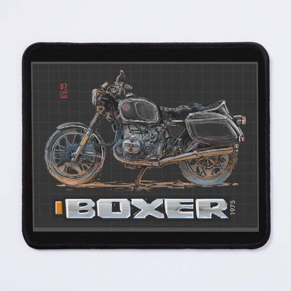 Item preview, Vintage Boxer Engine Motorcycele Perfection - Hand Drawn and Painted designed and sold by TRAVEL-ART-MOTO.