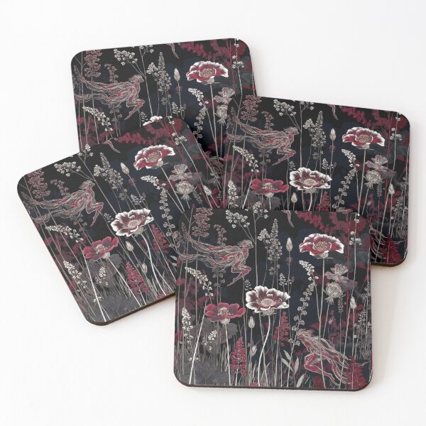 Item preview,  Moody Dark Floral with Tall Grasses designed and sold by IntelliMindDesigns.