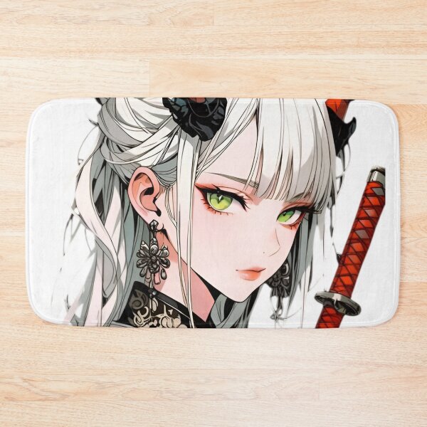 Item preview, Demon Samurai Anime Girl | Oni Warrior Katana Japanese Aesthetic Art designed and sold by Dyan4.