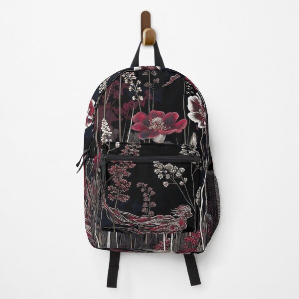 Item preview, Moody Dark Floral with Tall Grasses designed and sold by IntelliMindDesigns.