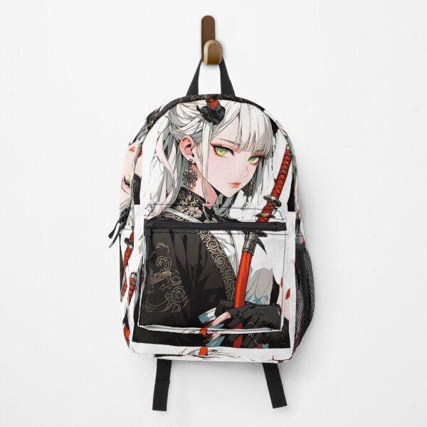 Item preview, Demon Samurai Anime Girl | Oni Warrior Katana Japanese Aesthetic Art designed and sold by Dyan4.