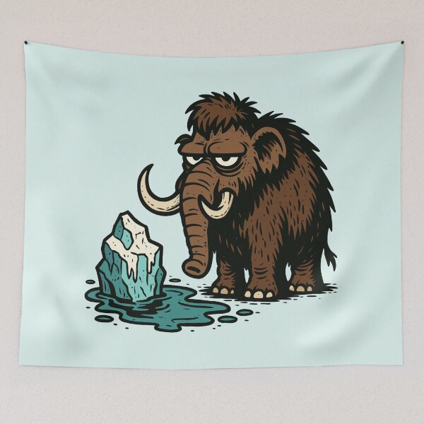 Item preview, Woolly Mammoth at the End of the Ice Age designed and sold by Ghost on Toast.
