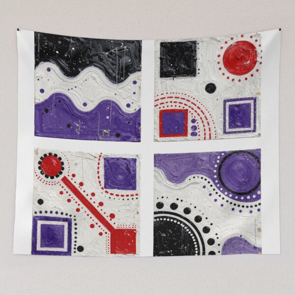 Item preview, orbiting patterns colorful geometric abstract design designed and sold by SmashingDeals.