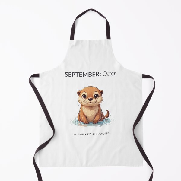 Item preview, September Otter Personality Birthday Design – Playful Social Devoted Gift designed and sold by Cool-cat-art.