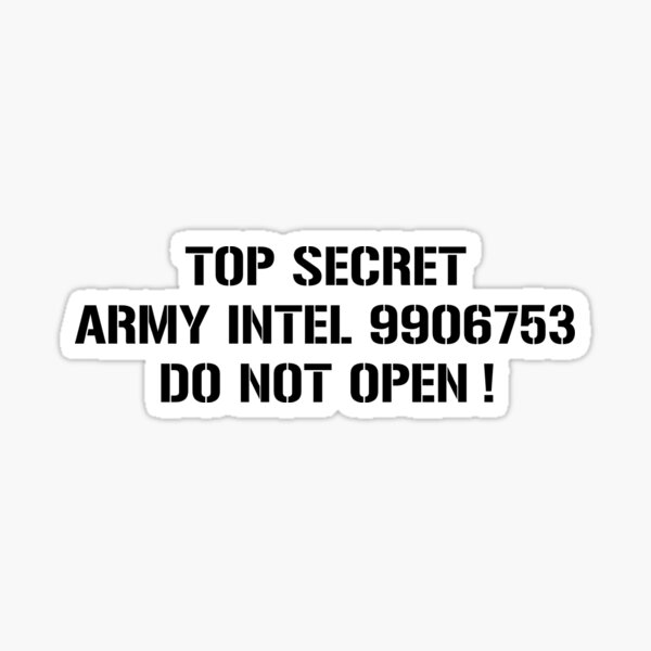 Jäger des verlorenen Schatzes - Armee Intel 9906753 Sticker
