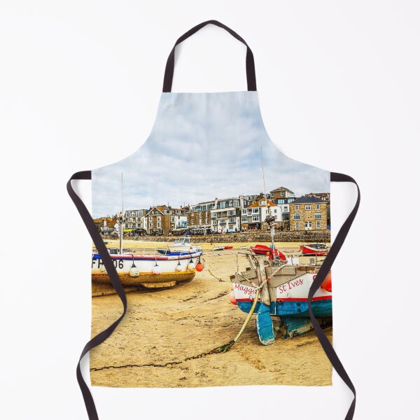 Item preview, Two Fishing Boats on the Beach at Low Tide, St Ives, Cornwall, England designed and sold by Paul Thompson Photography.