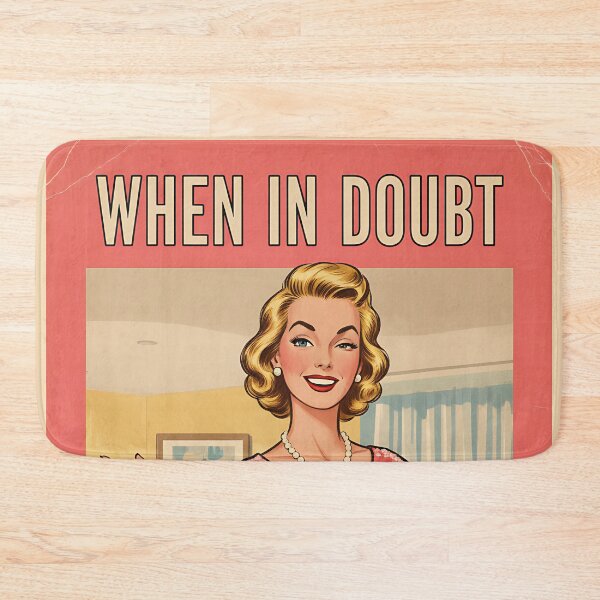 Item preview, Vintage Poster When In Doubt Always Blame A Man Retro Sarcastic Art designed and sold by Retro-Anime9.