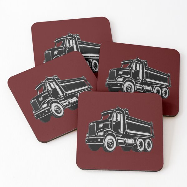 Item preview, Minimalist Dump Truck Silhouette – Heavy Equipment Construction Art designed and sold by RAYBIL.