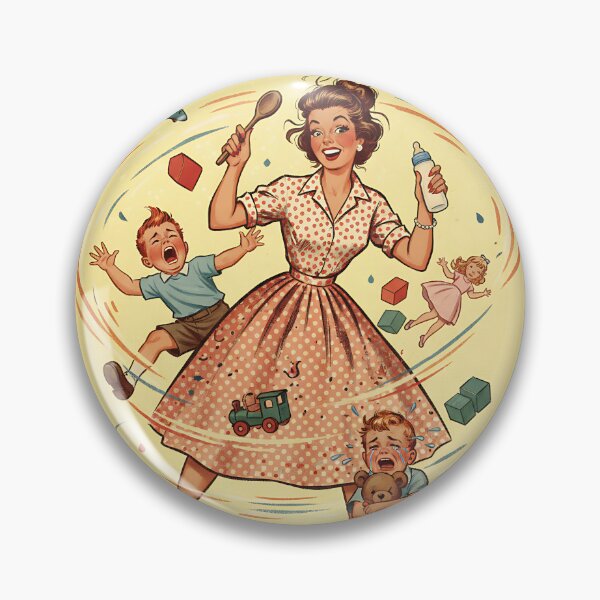 Item preview, Funny Parenting Poster My Kids Have Three Settings Vintage Retro Mom Gift designed and sold by Retro-Anime9.