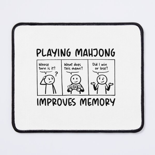 Item preview, Playing Mahjong Improves Memory designed and sold by designclub.
