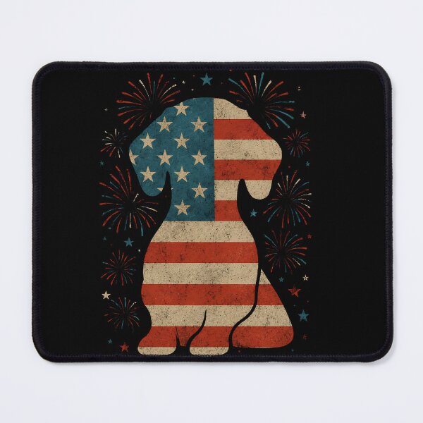 Item preview, Funny American Dachshund Dog For 4th Of July designed and sold by DemureArtsy.