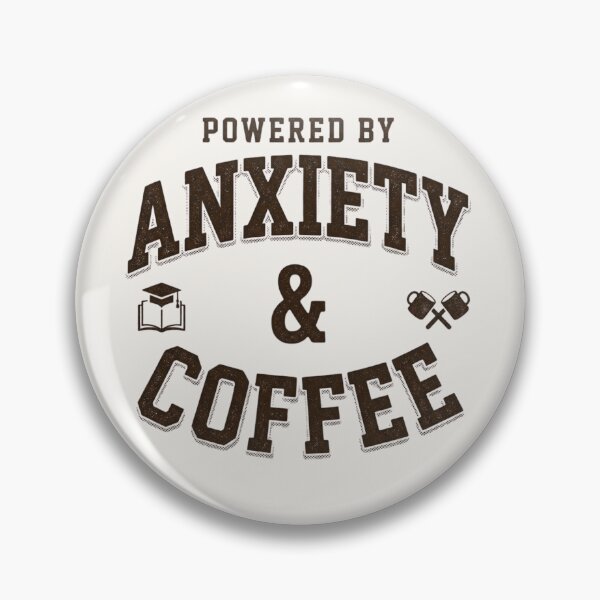 Item preview, Powered by Anxiety and Coffee Funny Student Tee designed and sold by Amr Darwish Graphic designer.