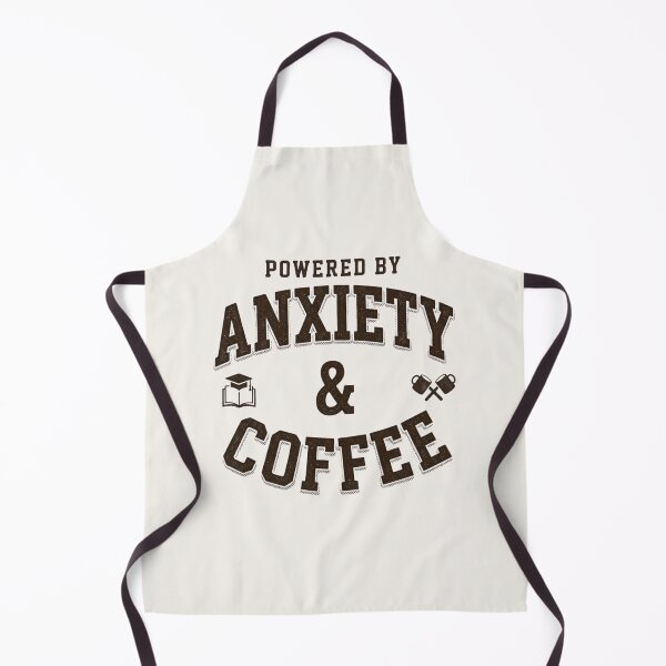 Item preview, Powered by Anxiety and Coffee Funny Student Tee designed and sold by Amr Darwish Graphic designer.