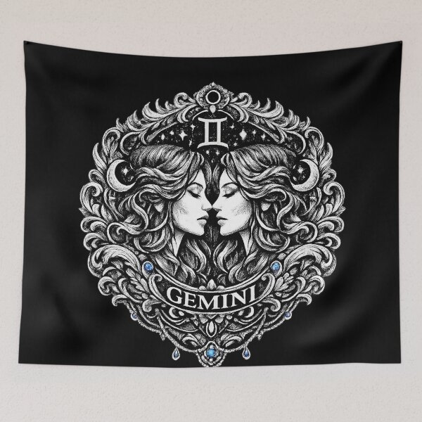Item preview, Vintage Tattoo Gemini The Zodiac Sign designed and sold by Angelle55.