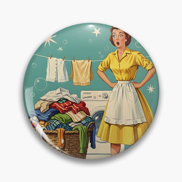 Item preview, Laundry Day Again? Vintage Retro Housewife Sarcastic designed and sold by Retro-Anime9.