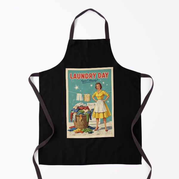 Item preview, Laundry Day Again? Vintage Retro Housewife Sarcastic designed and sold by Retro-Anime9.