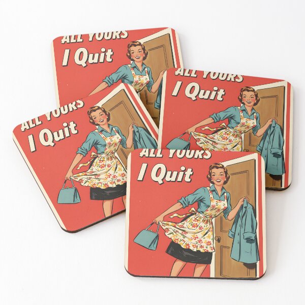 Item preview, Funny Kitchen This Kitchen Is All Yours I Quit Vintage Retro Art designed and sold by Retro-Anime9.