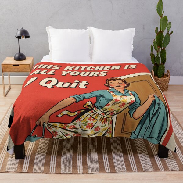 Item preview, Funny Kitchen This Kitchen Is All Yours I Quit Vintage Retro Art designed and sold by Retro-Anime9.