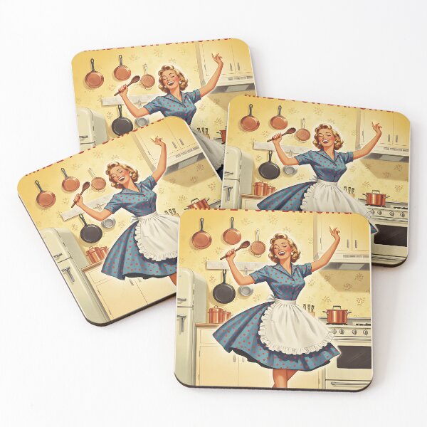 Item preview, Funny Kitchen Poster This Kitchen Is Made For Dancing Vintage Retro Art designed and sold by Retro-Anime9.