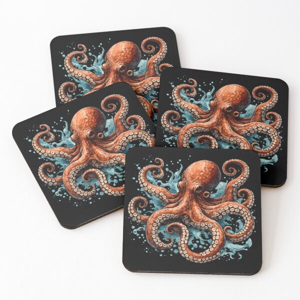 Item preview, Octopus With Twisting Tentacles. designed and sold by Kicor.