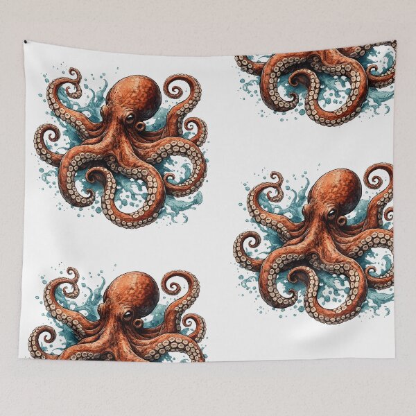Item preview, Octopus With Twisting Tentacles. designed and sold by Kicor.
