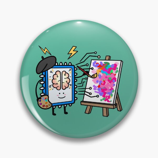 Item preview, Cute AI Artist Painting Digital Art Character designed and sold by ubborn.