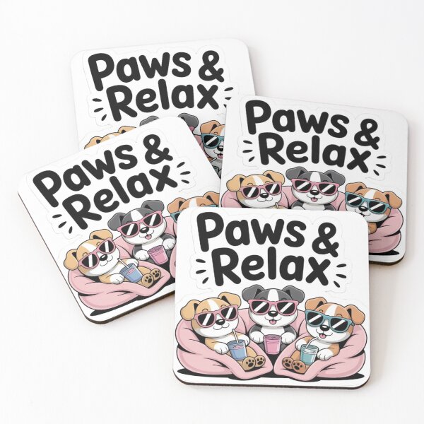 Item preview, Paws & relax 3 dogs baby design sticker ! Paws & Relax Baby Dogs Sticker | Cute 3 Puppy Illustration Vinyl Decal for Laptop, Water Bottle, Journal designed and sold by Ulikedigital14.