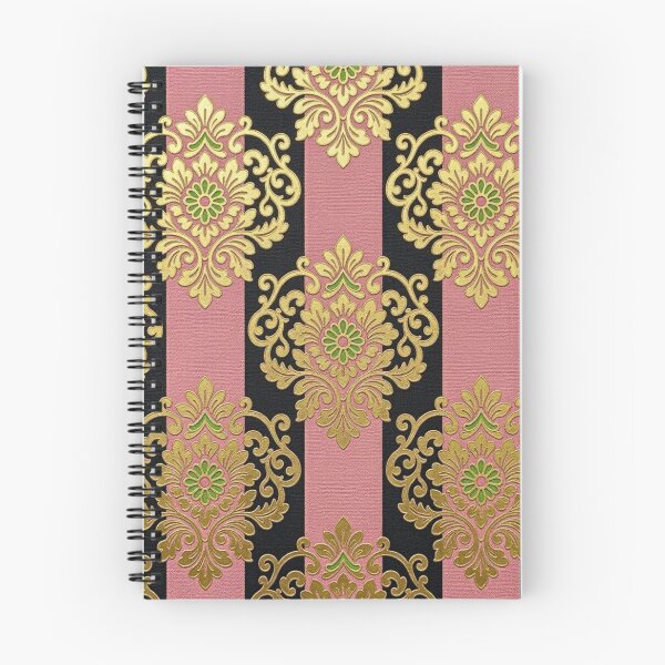 Item preview, Matte Pink Striped Damask designed and sold by DesignsByPrnces.