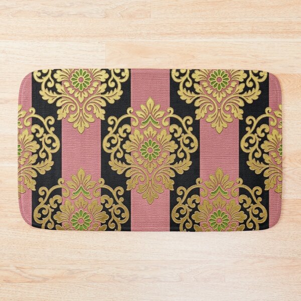 Item preview, Matte Pink Striped Damask designed and sold by DesignsByPrnces.