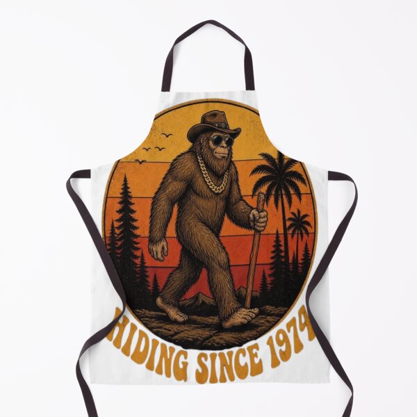 Item preview, Funny Sarcastic Vintage Retro 70s Groovy Sasquatch Bigfoot Hiking Club T-Shirt designed and sold by ElkasDesign.