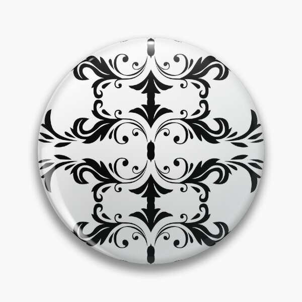 Item preview, Black Damask Floral Pattern designed and sold by reanacreations.
