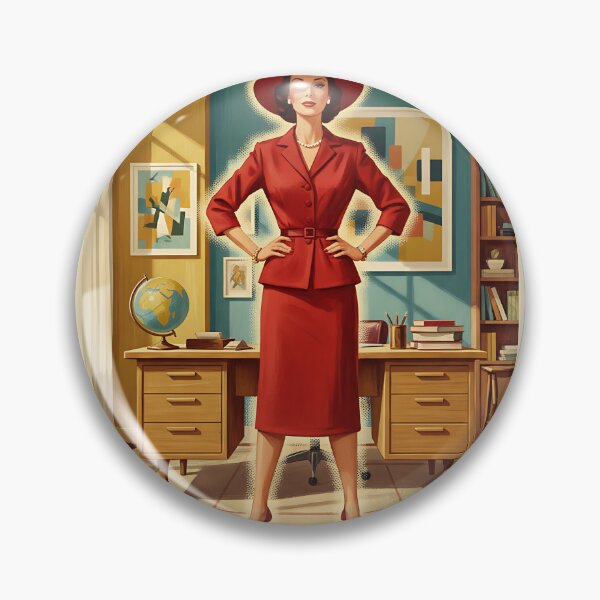 Item preview, Funny Boss Poster I'm Not Bossy I'm The Boss Vintage Retro Wall Art designed and sold by Retro-Anime9.