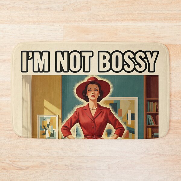 Item preview, Funny Boss Poster I'm Not Bossy I'm The Boss Vintage Retro Wall Art designed and sold by Retro-Anime9.