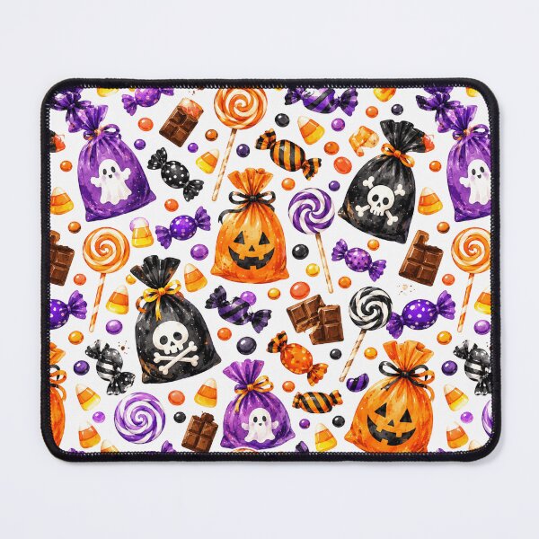 Item preview, Halloween Candy Sweets Watercolor Seamless Pattern designed and sold by Inkworksbyshery.