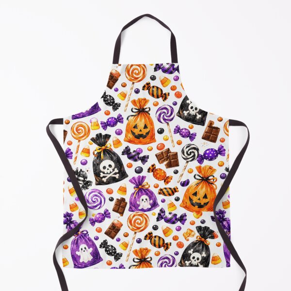 Item preview, Halloween Candy Sweets Watercolor Seamless Pattern designed and sold by Inkworksbyshery.