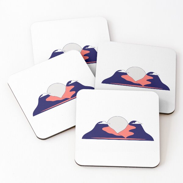 Item preview, Retro Sunset Mountain View - Calm Vibes designed and sold by Inklyst.