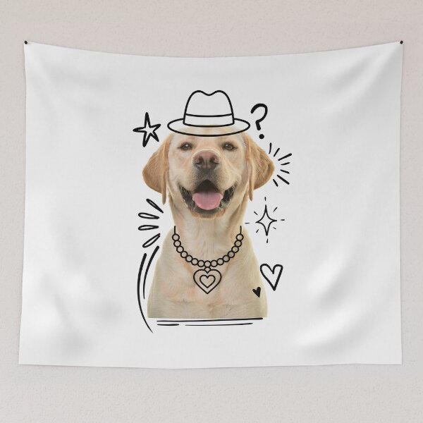 Item preview, Cute Labrador Portrait designed and sold by funwithstickers.