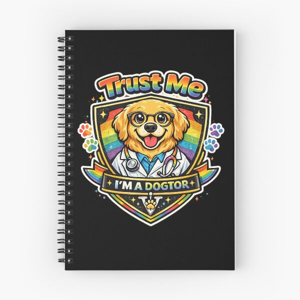 Item preview, Trust Me I'm A Dogtor Rainbow Pride Badge Funny Dog Lover Veterinarian Humor Gift For Pet Parents And Allies designed and sold by Im-Ara.